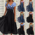 Elegant Lace Patchwork Chiffon Dress for Women Long Bridesmaid Evening Dress